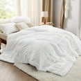 thumbnail image 2 of Tufted Boho Comforter Set King Size -  White  Boho Bedding Comforter Set, 3 Pieces Farmhouse Shabby Chic Embroidery Bed Set, Gifts for Woman, Soft Jacquard Comforter for All Seasons, 2 of 12