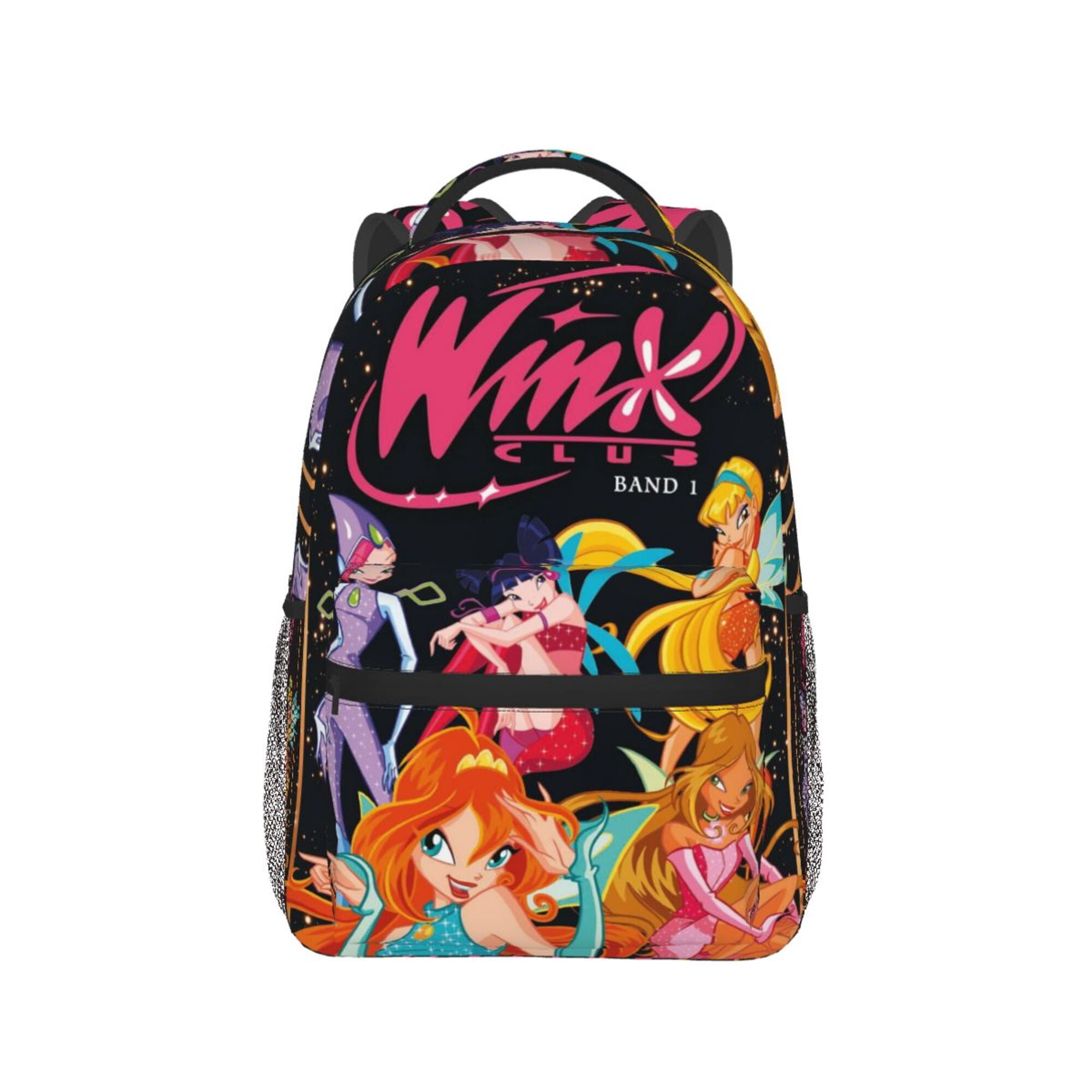 Winx Club Cartoon Backpack Cute Large Capacity Casual School Unisex Laptop Bags Travel Sports Daypack Bookbags