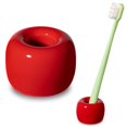thumbnail image 1 of Urbanstrive Sleek Mini Ceramics Soporte Para Cepillos De Dientes Para Encimeras De Tocador De Baño (Rojo, 1 Paquete), 1 of 5