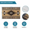 thumbnail image 6 of Brown Southwest Placemats Set of 6, Boho Aztec Ethnic Abstract Geometric Placemats for Dining Table, Place Mats for Kitchen Tabletop, Waterproof Wipeable Dining Table Mats Set, 6 of 9