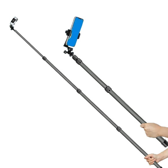 Camera Boom Arm, 1/4in Thread Lightweight Camera Selfie Stick Wear 4 Sections for Cycling