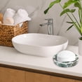 thumbnail image 2 of Sunsplash Soap Dish - Bathroom Shower Bar Holder Tray Saver for Sink, Wall, or Counter - Ceramic, Bath Decor and Sponge Container, 2 of 5