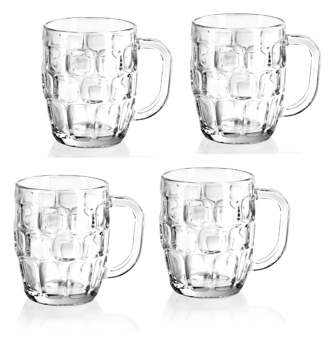 Tarros De Cerveza 6 Piezas De Vidrio 400 Ml Set De Vasos Transparente Tarros De Cerveza 6 Piezas De Vidrio 400 Ml Set De Vasos Transparente