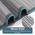 thumbnail image 6 of GALMAXS7 Kitchen Rug Absorbent Rubber backed Kitchen Mat Blue Woven Floor Mat for Cooking 20" x 70", 6 of 8