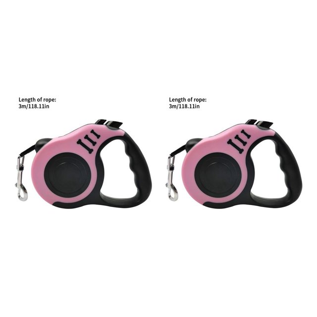 Methold Correa para caminar para mascotas Cuerda de tracción para correr para mascotas retráctil Correa de entrenamiento para animales de nylon, rosa, Type1 NO1 Methold CBP175278
