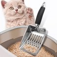 thumbnail image 3 of Eoperou Stainless Steel Cat Litter Scoop - Poop Sifting Scooper with Non-Slip Handle Litter Cleaner Beach Shovel for Cat Litter Box, 3 of 7