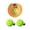 3-Orange, variant on Tennis Trainer with String Portable Training Tool Single Tennis Pracitce Equipment for Beginners Sport Exercise