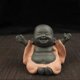 thumbnail image 3 of Mini Ceramic Buddha Figurine Monk Tea Pet Miniature Buddha Statue Chinese Maitreya Feng Shui Ornamen, 3 of 4