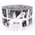 thumbnail image 4 of Soimoi 40Pcs Tie Dye Print Cotton Precut Fabrics For Quilting Craft Strips 2.5x42inches Jelly Roll - Black, 4 of 9