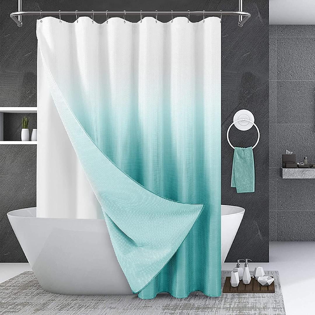 Teal Shower Curtain Set Green and White Shower Curtain Set Modern