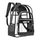 thumbnail image 4 of Mochila transparente Colco Mochila transparente impermeable para mujer Negro, 4 of 7