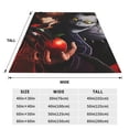 thumbnail image 6 of Death Note Cartoon Printing Throw Blanket, All Seasons Flannel Fleece Blanket, Soft & Warm Plush Blankets for Couch Sofa Bed Camping Travel, 40"x30", 6 of 9