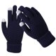 thumbnail image 3 of Qarigey Guantes tejidos de lana de Cachemira para mujer, guantes gruesos cálidos de invierno para pantalla táctil, mitones sólidos guantes y mitones cian Qarigey AP000827-06, 3 of 6