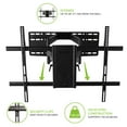 thumbnail image 5 of Kanto FMX3 Full Motion Articulating TV Mount for 40 to 90 inch TVs | Supports up to 150 lb (68 kg) | Up to 28" Extension | +15? to -5? Tilt | 88? Swivel | Black, 5 of 11
