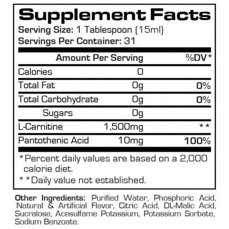 ProSupps L-Carnitine Liquid Energy Enhancer, Berry Flavor, 31 Servings