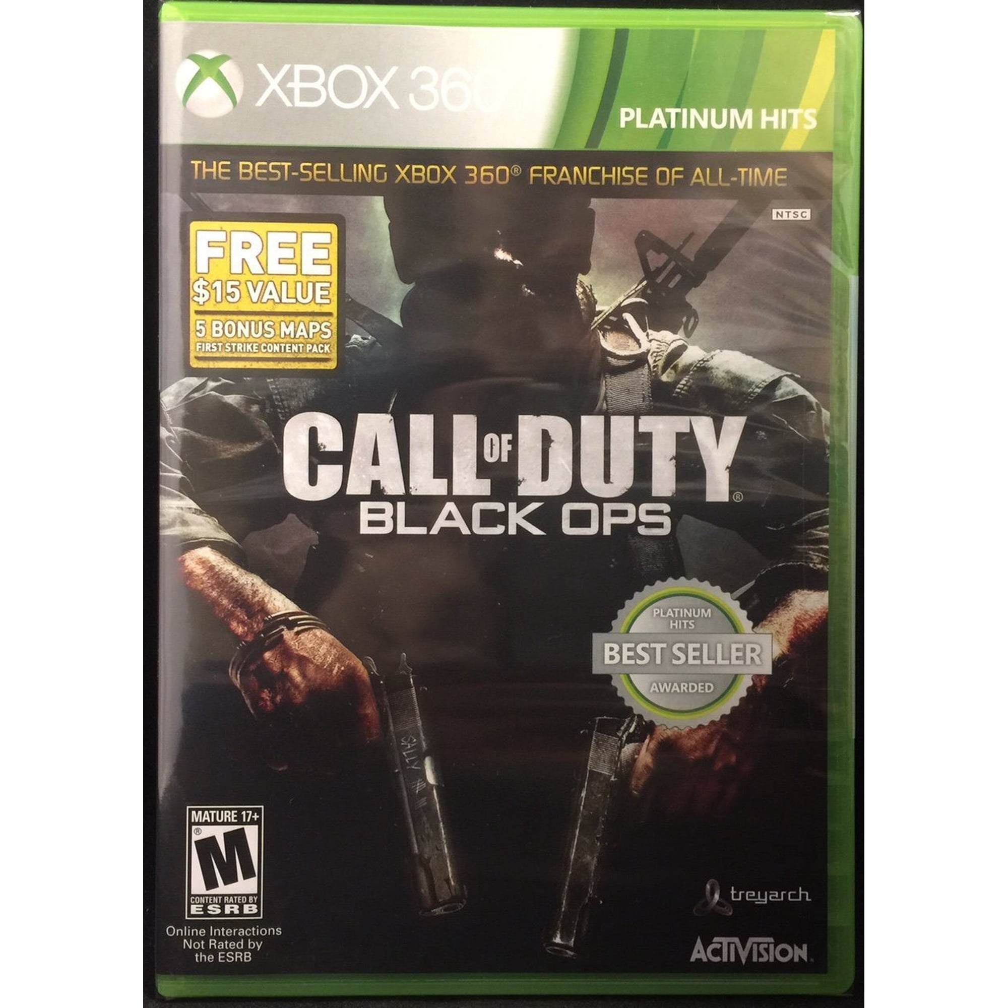 Call of Duty: Black Ops Shooter Video Game for Xbox 360, 4 Offline Players