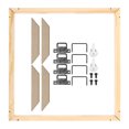 thumbnail image 1 of Unique Bargains Canvas Stretcher Bars Kit, 10x8 Inch Rectangle Solid Wood Frame for Paint, Prints, Oil Paintings, Wood Color, 1 of 5