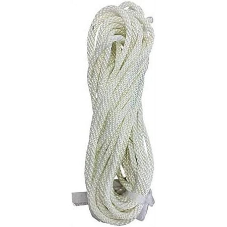 40' Of 5/16" Diameter White Braided Nylon pole Halyard Rope Marine Grade Rope, UV Resistant