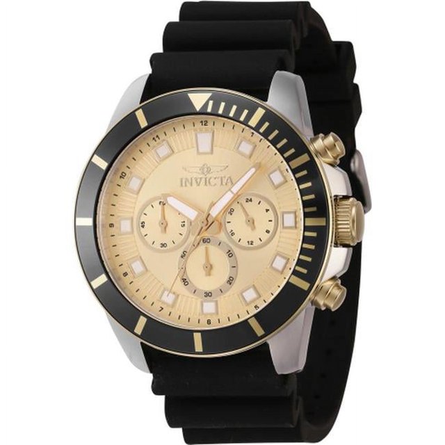 Invicta 46084 Pro Diver Quartz Chronograph Gold Dial Men Watch