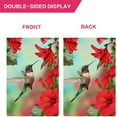 thumbnail image 4 of Hummingbird Spring Summer Garden Flag Red Hibiscus Small Garden Flag Vertical Double Sided Rustic Farmland Burlap Yard Lawn Outdoor Decor 12.5x18, 4 of 4