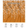 thumbnail image 5 of Weeping Flowers Wrap Around Bed Skirts for King Bed 16" Drop,Bed Skirt with Adjustable Elastic Belt Dust Ruffle Bed Valance for Bedroom Orange Spring Floral Botanical Art Aesthetics Bed Frame Cover, 5 of 7