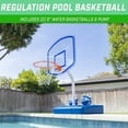 thumbnail image 4 of GoSports Premium Acrylic Backboard Splash Hoop ELITE with Water Weighted Base - Pool Basketball Game for Inground Pools, 4 of 6
