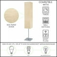 thumbnail image 6 of Kira Home Revel Nori 58" 3-Light Standing Floor Lamp + (3) 6W LED bulbs ( / ), Beige Rice Paper Shade, Wood, 6 of 7