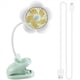thumbnail image 3 of Ventilador de Clip Recargable por USB con Diseño de Flores, Rotación de 360° y Luces LED para Cochecito o Camping, Color Verde., 3 of 9
