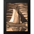 thumbnail image 2 of Gilboa, Marina Drasnin 12x14 Black Modern Framed Museum Art Print Titled - Les Petits Bateaux II, 2 of 5