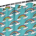 thumbnail image 3 of Kawaii Animals Character Shower Curtain - Cute Funny Cartoon Kids Bathroom Decor, 72x72 Inch Fade-Resistant Machine Washable Waterproof Hotel Style Drapes, 3 of 5
