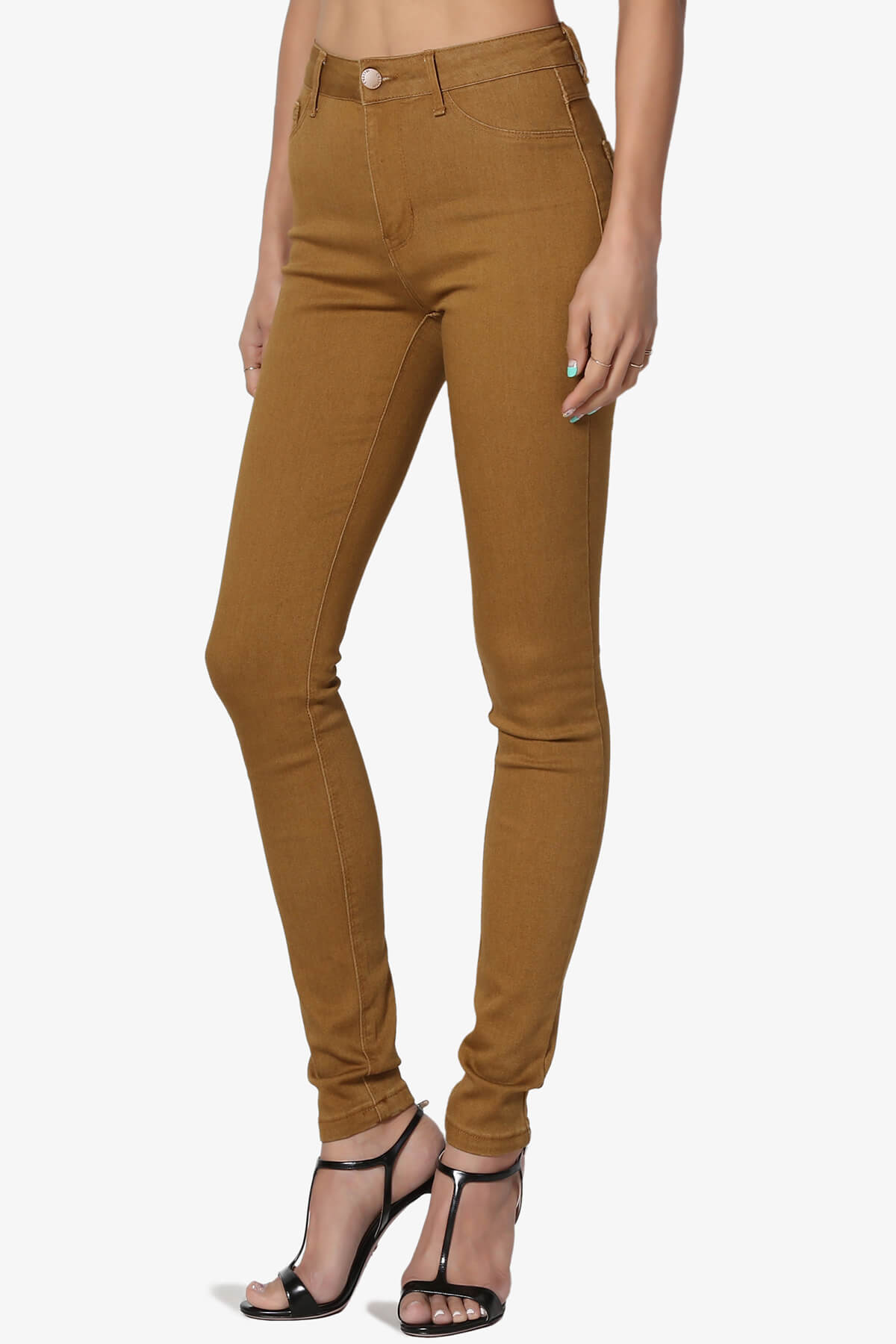 Women's Must-Have Colored High Rise Ankle Skinny Jeans Stretch Denim Jeggings - image 3 of 7