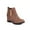 Brown, variant on Styesk Boots for Women Hidden High Heel Zipper Wedge Boots, Vintage Calf Boots Women's Leather Women's Shoes Vintage Western Flat Boots, Calf Boots Women's Flat Boots Work Boots for Women