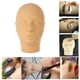 thumbnail image 2 of Cabeza de maniquí Yinane calva de entrenamiento de maquillaje cosmético beige, 2 of 7