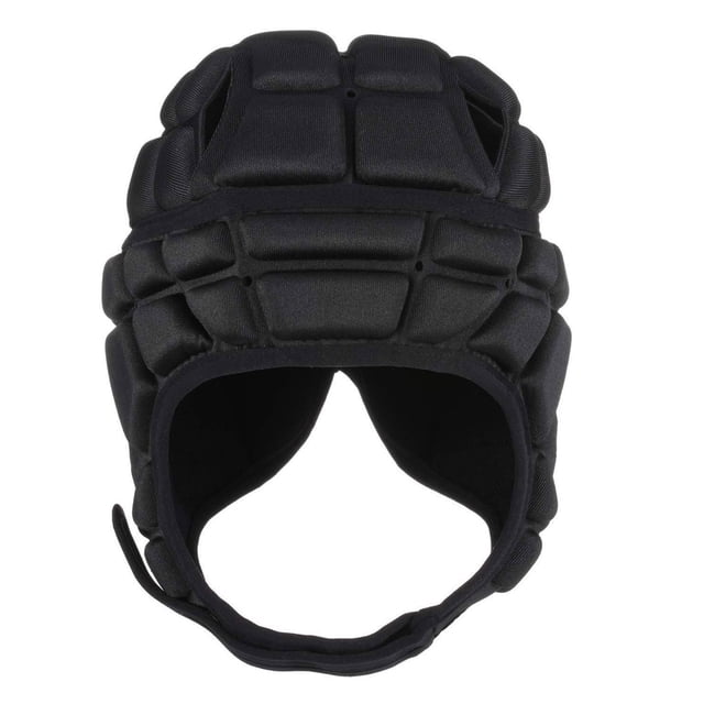 Casco de Rugby de esponja Toystoory a prueba de golpes tamaño libre ajustable Negro
