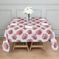 thumbnail image 3 of Pink Cow Strawberry Pattern Square Tablecloth,Waterproof Square Table Cover,Wipeable Spillproof Washable Table Cover for Home Kitchen Party Decor 42"X42"(107x107cm), 3 of 6