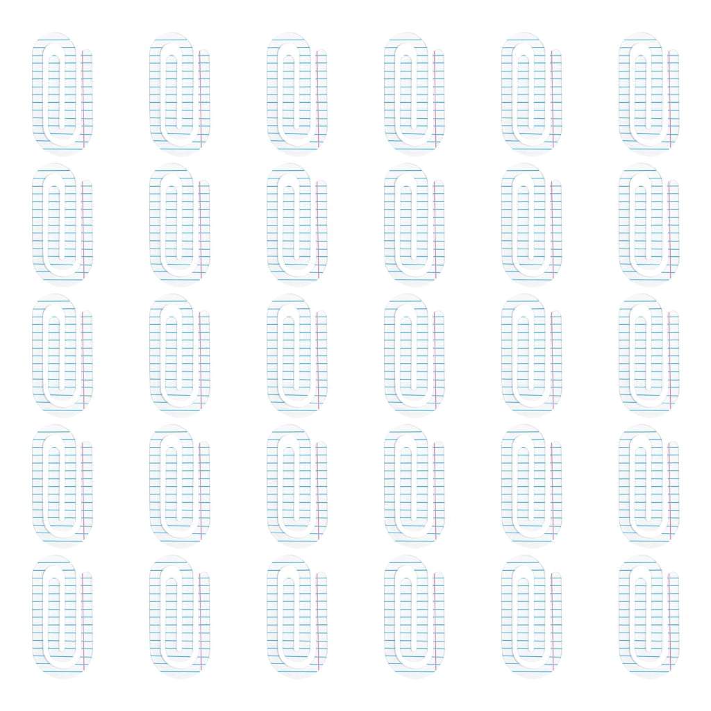 30Pcs Sublimation Paper Clips Heat Transfer Acrylic Clip Office Supplies