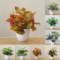 thumbnail image 2 of Lefu Artificial Plants Bonsai Flower Foliage Plant Simulation Pot Plants Office Decor, 2 of 4