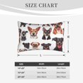 thumbnail image 4 of Fuzoiu Happy Dog Faces Collage Print Fuzzy Pillowcases, Super Soft Pillow Case Cover with Zipper for Bedroom, Sofa, Couch,Cozy Pillow Shams for All Seasons-16"x24", 4 of 6