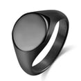 thumbnail image 6 of 15mm Gold/Silver/Black Round Band Men's Stainless Steel Polished Ring Size 6-12, 6 of 9