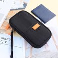 thumbnail image 4 of Porte-monnaie de Voyage Portable Mode Porte-Passeport Sac de Rangement Multi-Fonction (Noir), 4 of 8