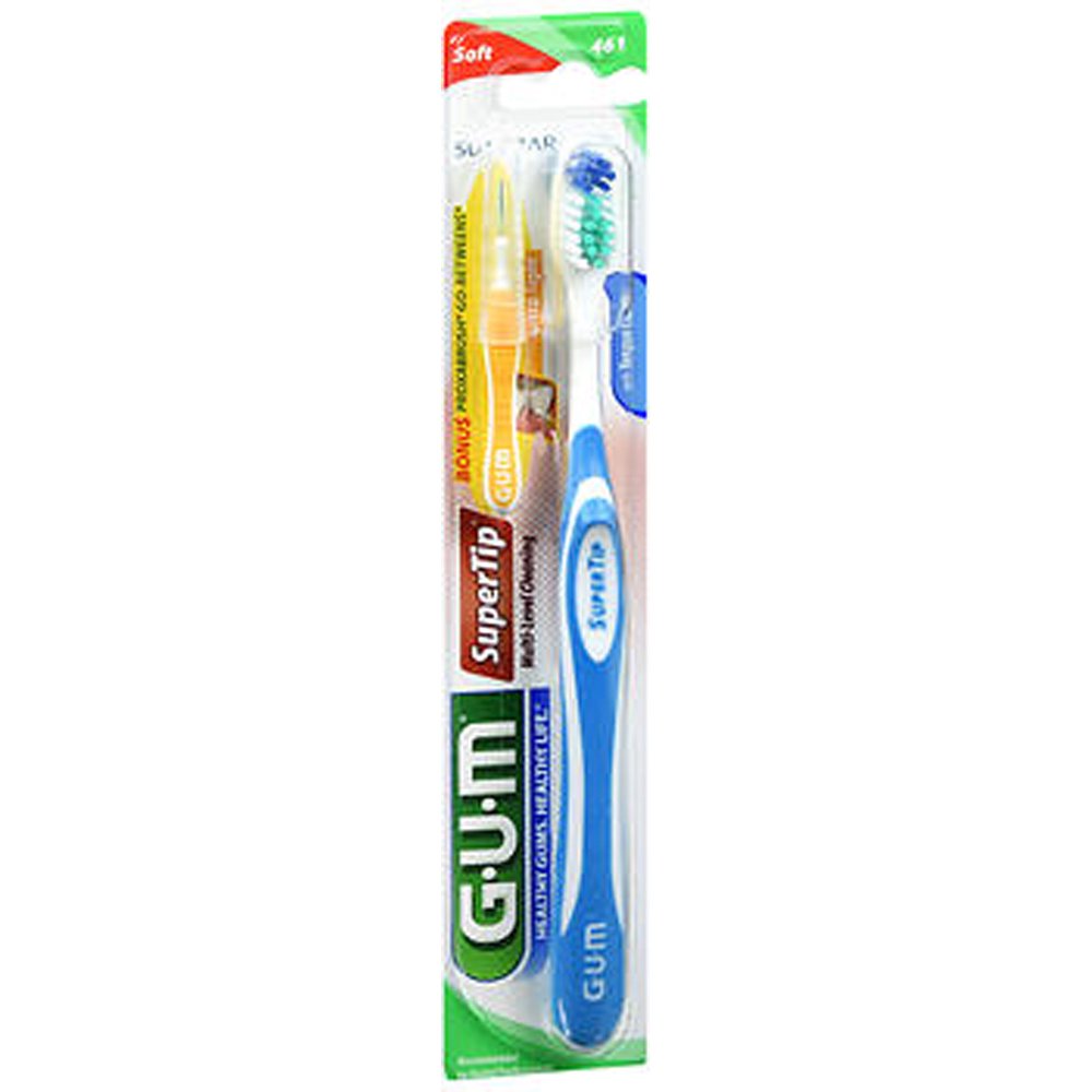 GUM Super Tip Toothbrush Soft Compact - Walmart.com - Walmart.com