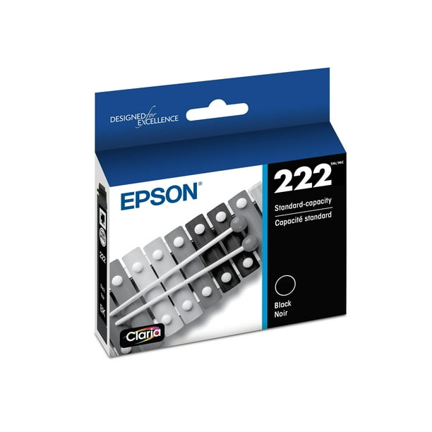 Cartucho de tinta Epson 222 Claria de capacidad estándar negro T222120-S