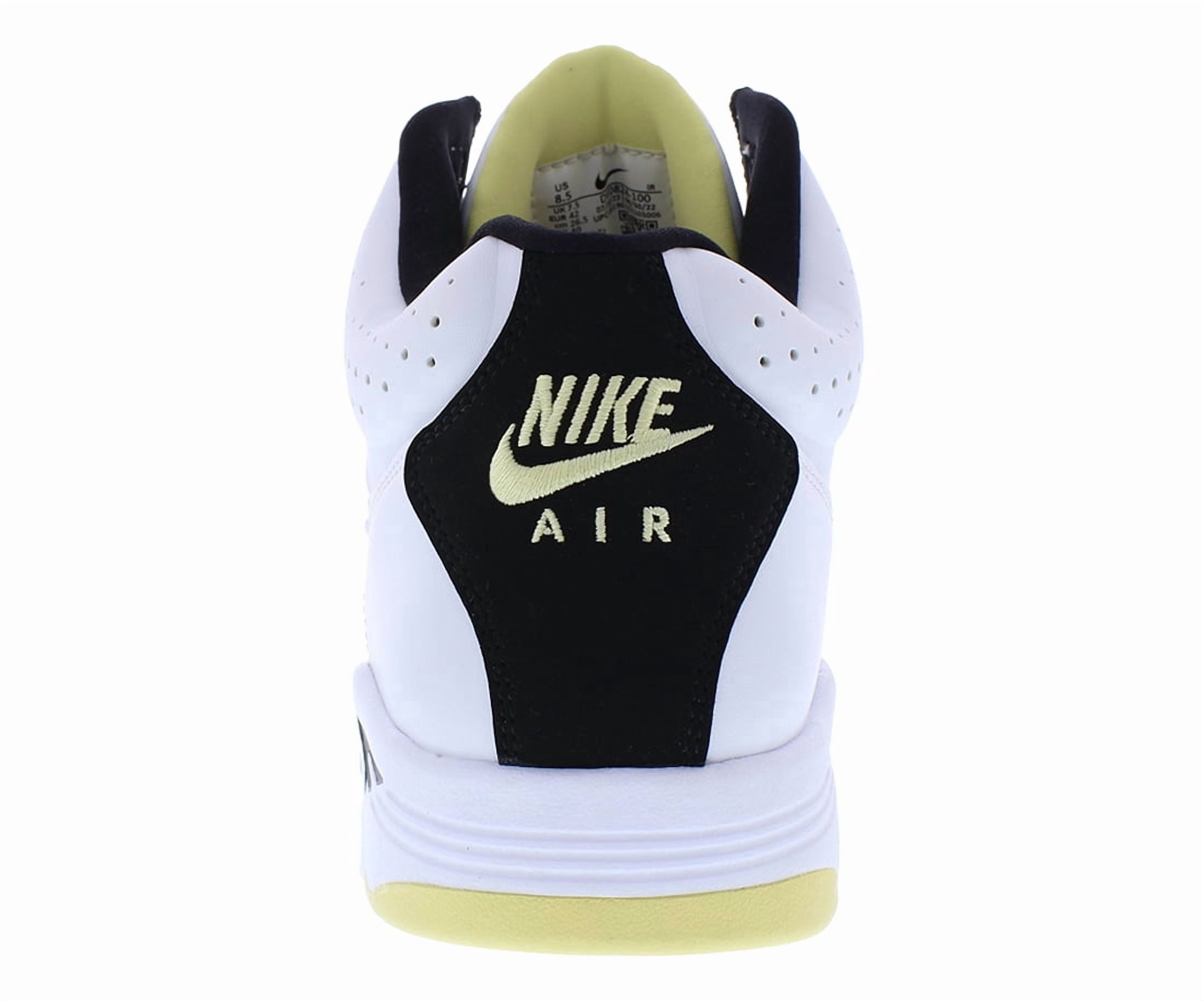 Nike Air Flight Lite Mid Unisex Shoes Size 11, Color: White/White/Lemon Black