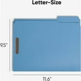 thumbnail image 3 of Smead Colored Fastener Folders Reinforced Tabs Blue 50/BX Ltr (12040), 3 of 17