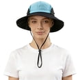thumbnail image 5 of AJGRHE Sun Hat for Men Women UPF50+ Fishing Hat Waterproof Breathable Bucket Hat, UV Protection Wide Brim Summer Safari Hats Blue A, 5 of 5