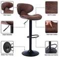 thumbnail image 7 of Modern Home  Kappa Vintage Contemporary Faux Leather Adjustable Height Barstool - 21" - 32" Variable Height Bar/Counter Chair Single, 7 of 7
