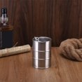 thumbnail image 4 of DQrwqpou Botella Alcohol Petaca Vino Barril 750 Ml para Acampar Al Aire Libre (plata), 4 of 7
