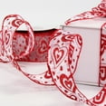 thumbnail image 6 of Abbraccia Valentines Day Gift Ribbons Heart Ribbon 5Yards Decor 1.5" Wide Gift Wrapping Ribbon for Gift Packaging Scrapbooking Birthday White Bottom, 6 of 10