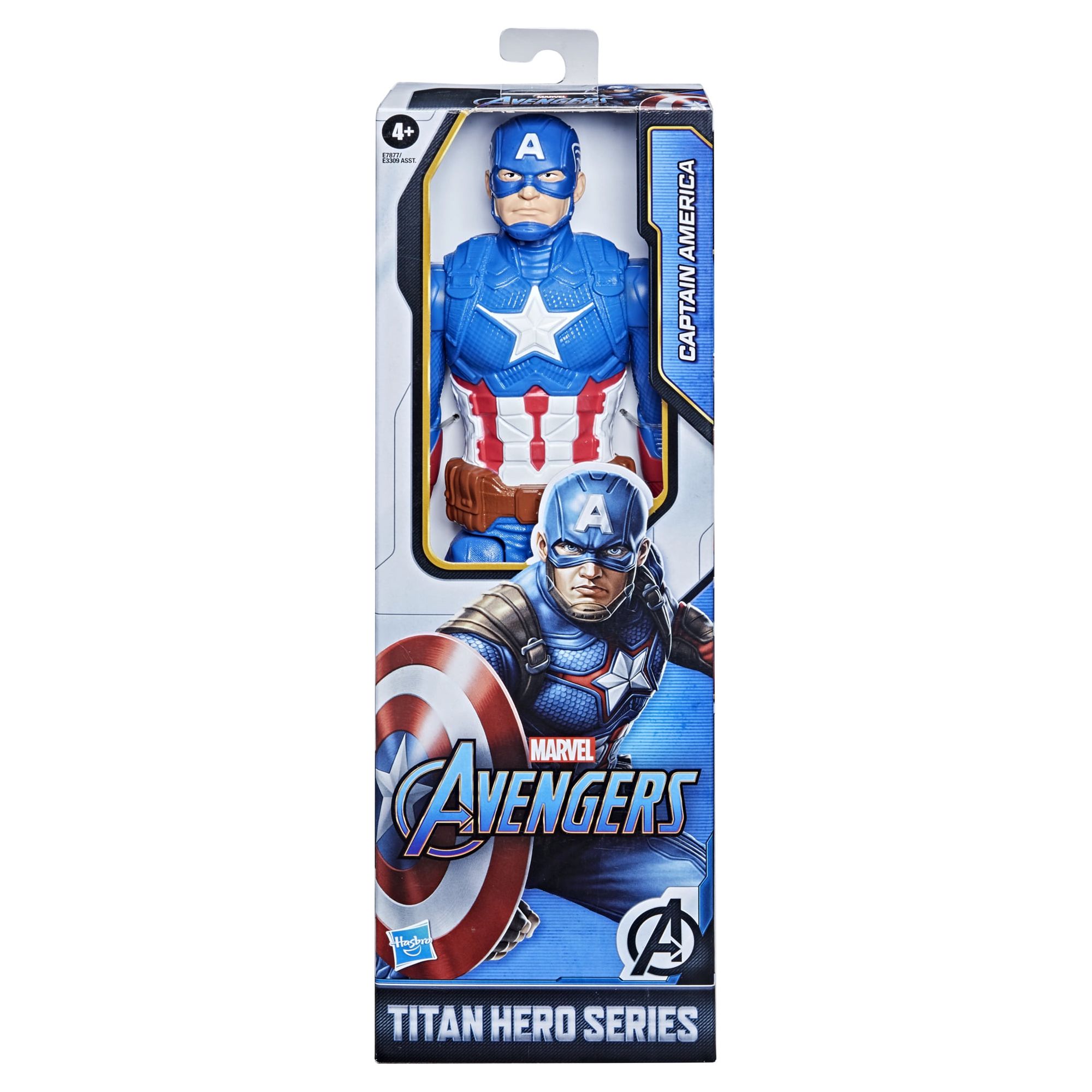 Marvel: Avengers Titan Hero Series Captain America Kids Toy Action Figure for Boys and Girls Ages 4 5 6 7 8 and Up (12”) - image 3 of 8
