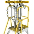 thumbnail image 3 of 6 Step Heavy-Duty Safety Aluminum Rolling Platform Ladder, 375 lbs Capacity, 20"x 24" Work Platform with 360 ° Guardrail System, Industrial & Warehouse Ladder, 3 of 12